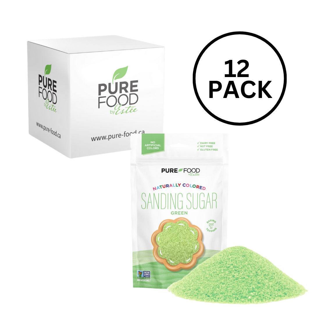 Green Naturally Colored Decorating Sugars  - 5 OZ - 12 Pack