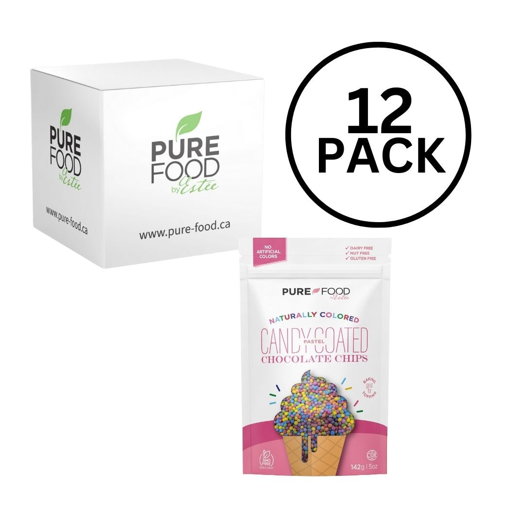 Pastel All Natural Candy Coated Mini Chocolate Chips - 5 OZ - Case of 12
