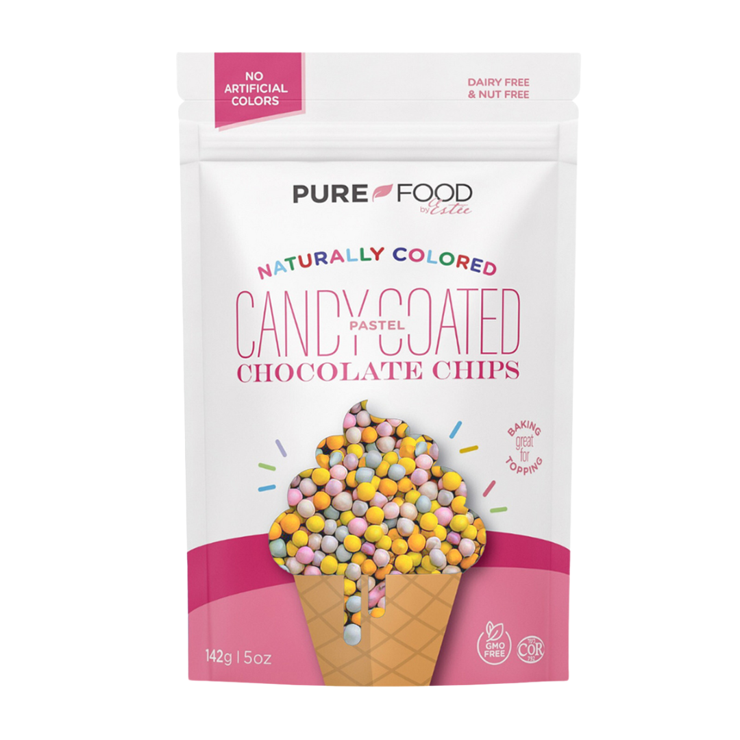 Pastel All Natural Candy Coated Mini Chocolate Chips - 5 OZ - Single Bag