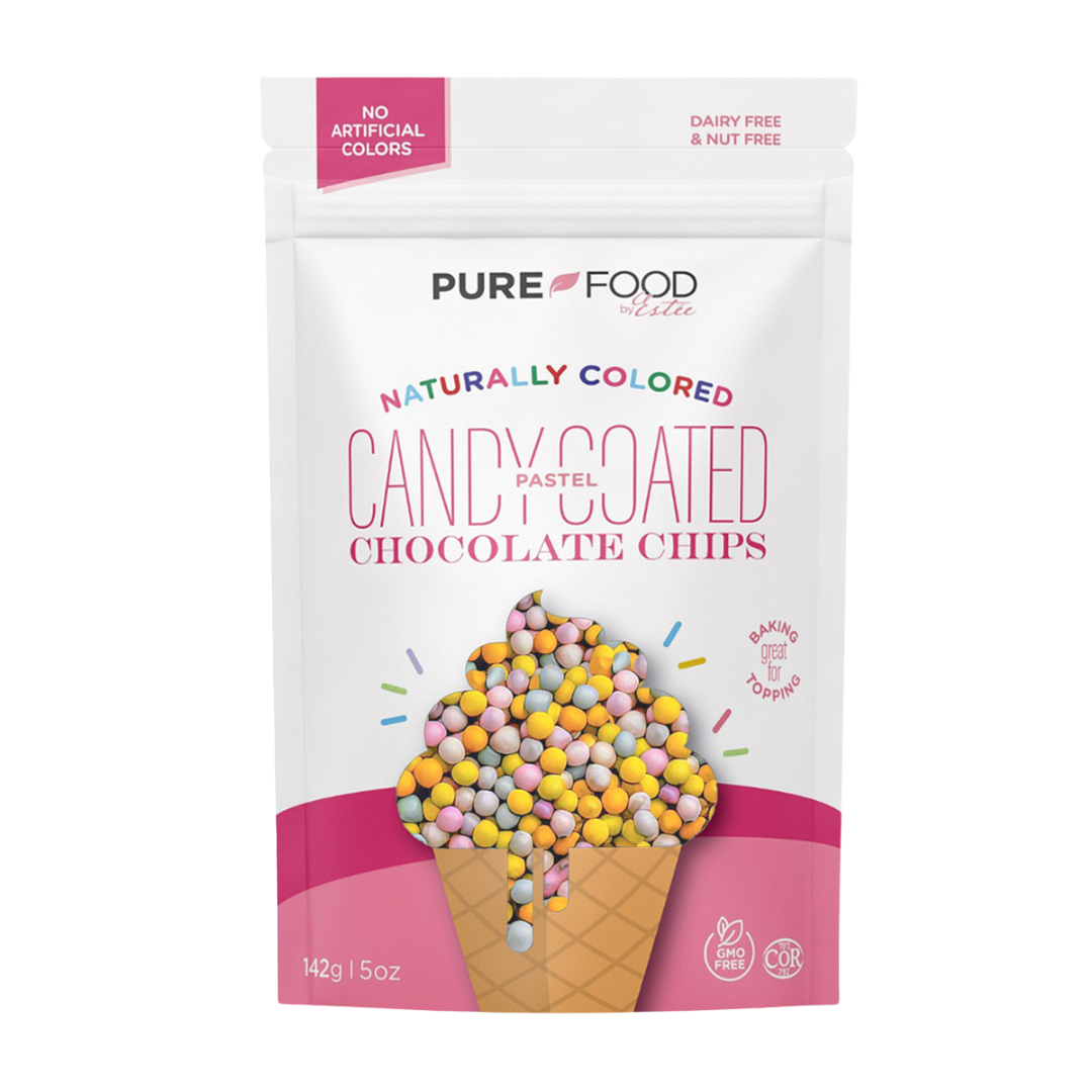 Pastel All Natural Candy Coated Mini Chocolate Chips - 5 OZ -  Single Bag