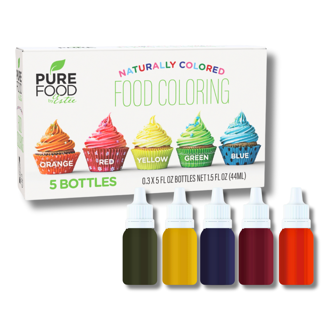 Naturally Colored Food Dye (5X8 OZ Bottles)- Case of 12