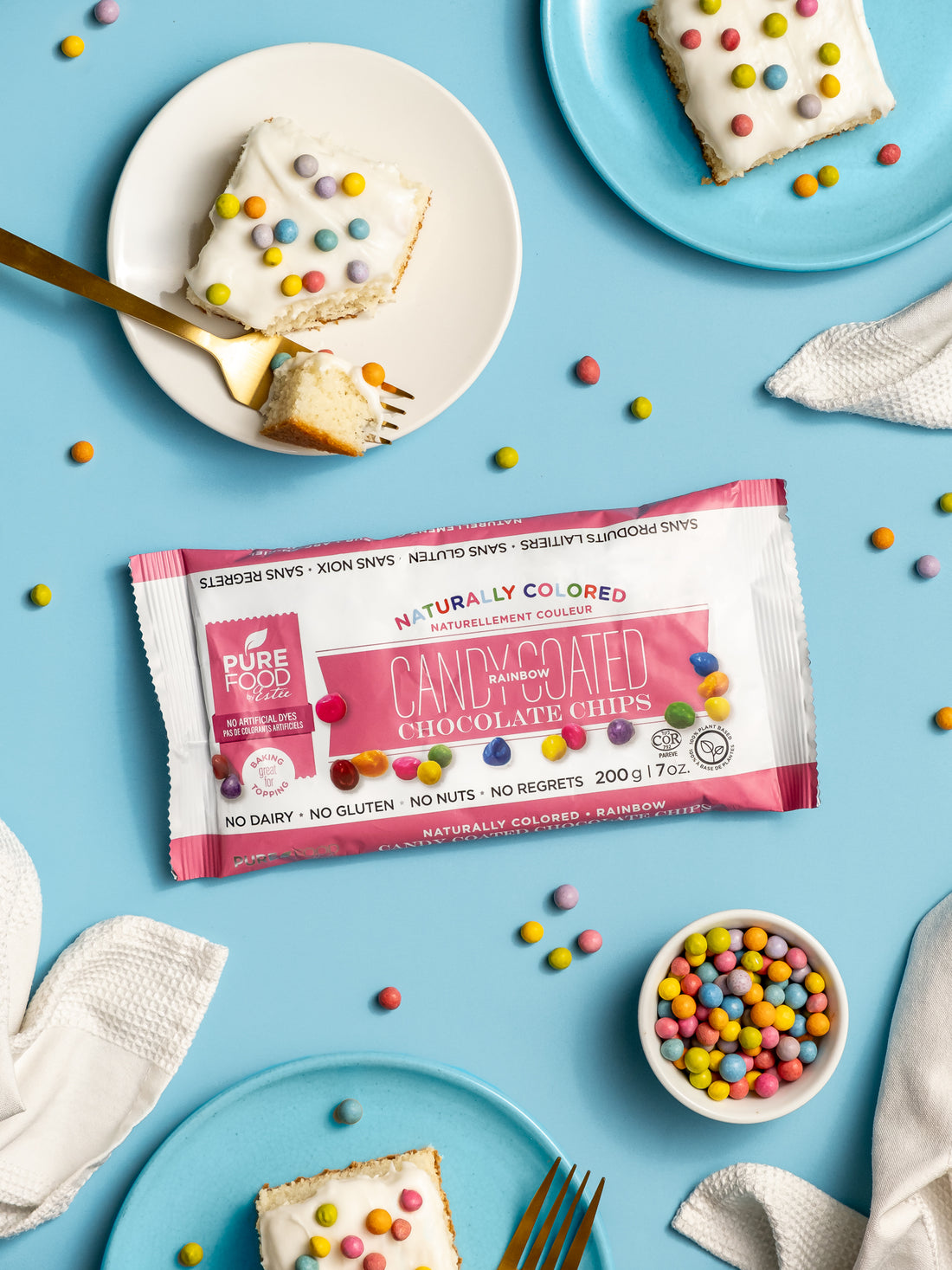 Rainbow Candy Coated Chocolate Chips 7 OZ