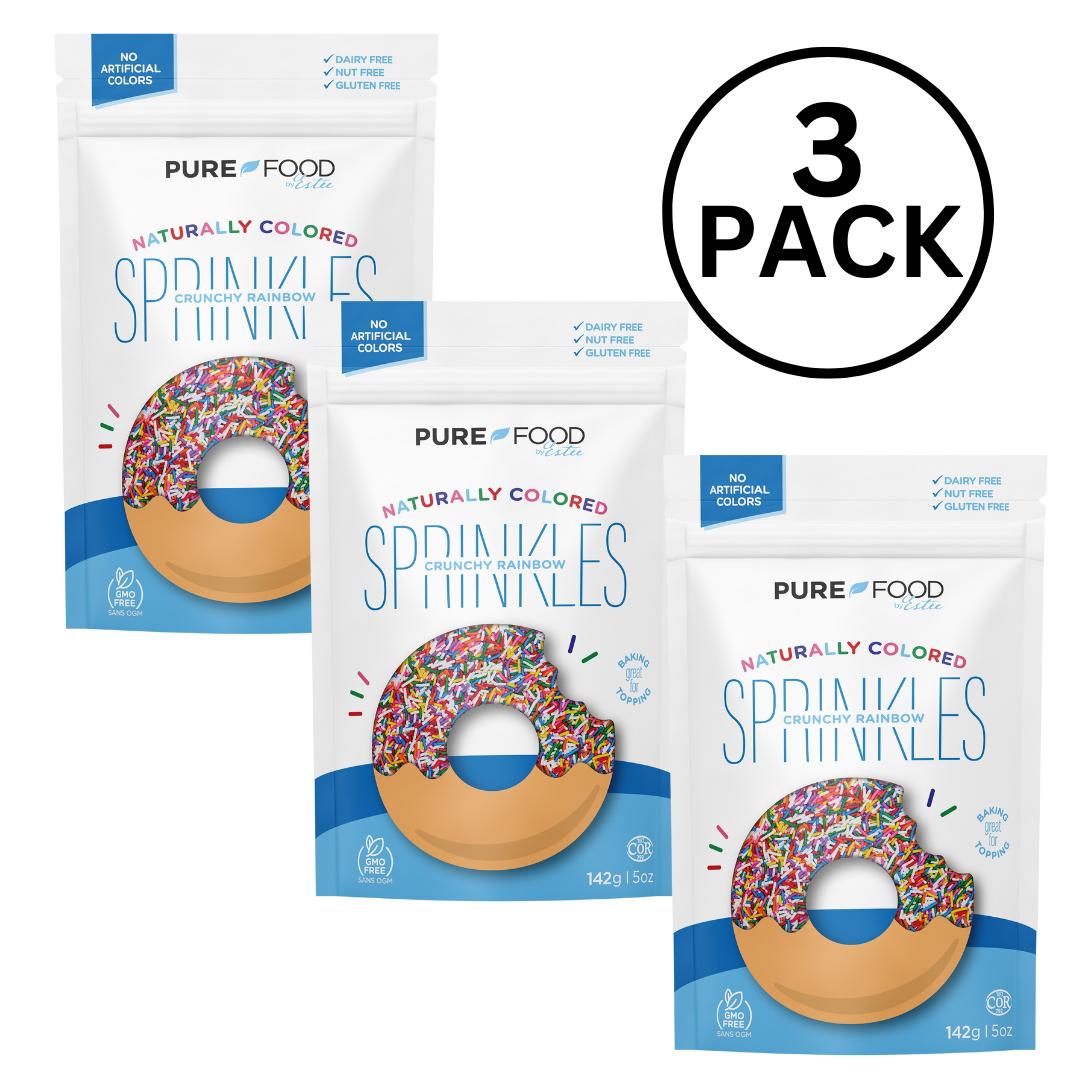 Rainbow All Natural Sprinkles - 5 OZ - 3 Pack