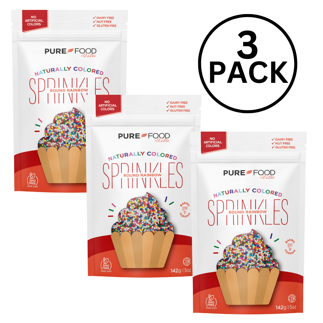 Rainbow All Natural Round Sprinkles - 5 OZ - 3 Pack