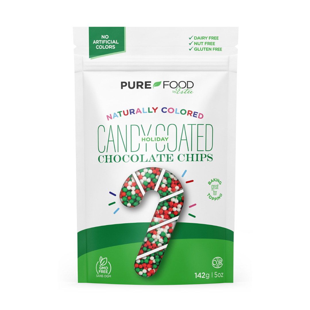 Holiday All Natural Candy Coated Mini Chocolate Chips - 5 OZ - Single Bag
